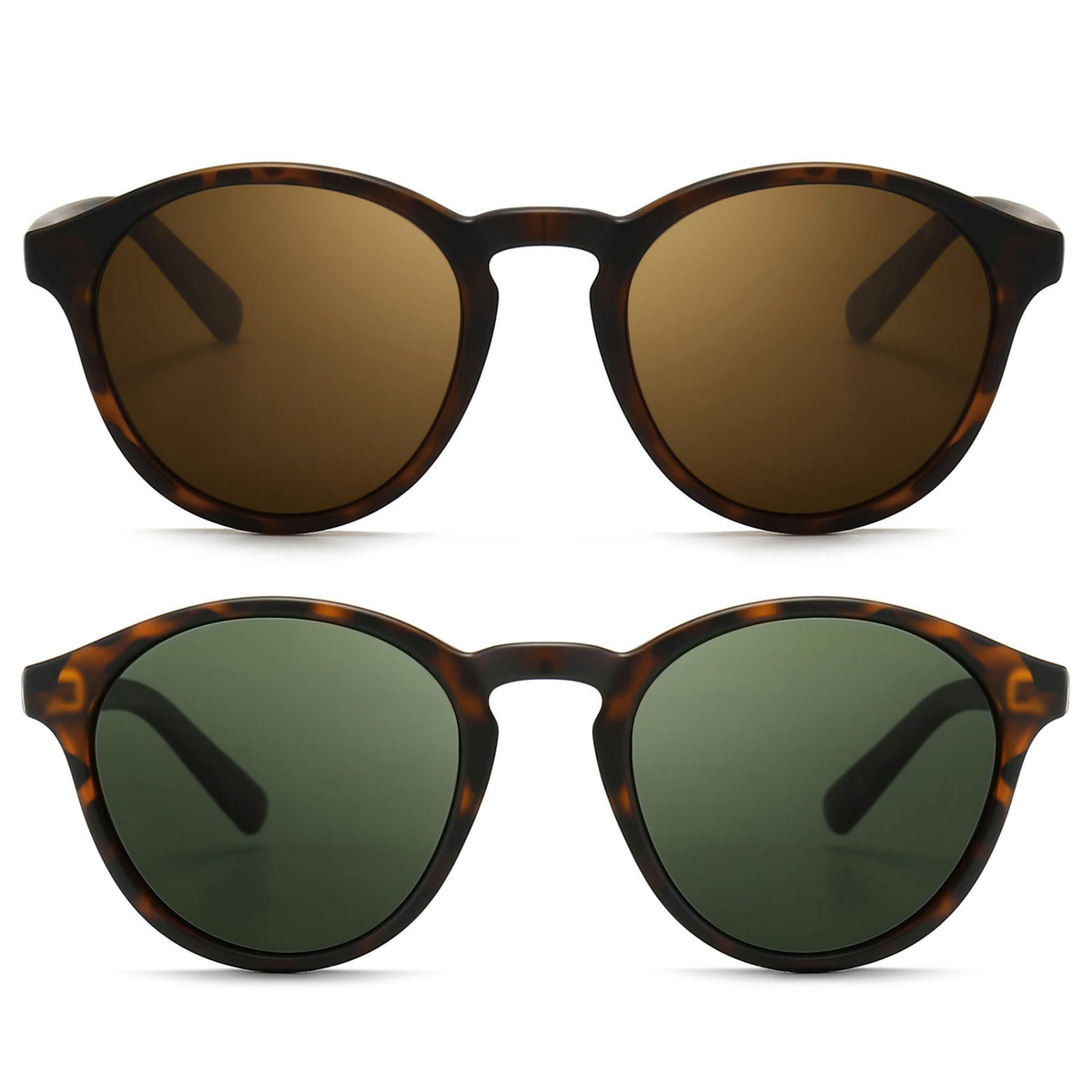 SUNGAIT Women's Classic Vintage Round Polarized Sunglasses Retro Style UV400 SGT166