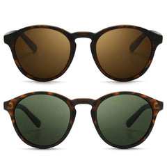 SUNGAIT Women's Classic Vintage Round Polarized Sunglasses Retro Style UV400 SGT166
