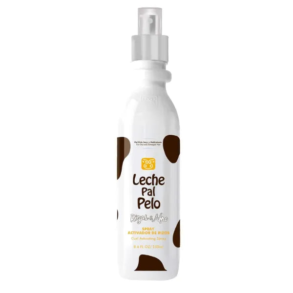 Leche Pal Pelo Curl Activator Detangler Spray - Argan & Jojoba oil, Provitamin B5, Amino acids and Coconut for Frizz control. Vegan, Paraben & Silicon Free Leave-in Conditioning Mist. 8.4 Fl Oz