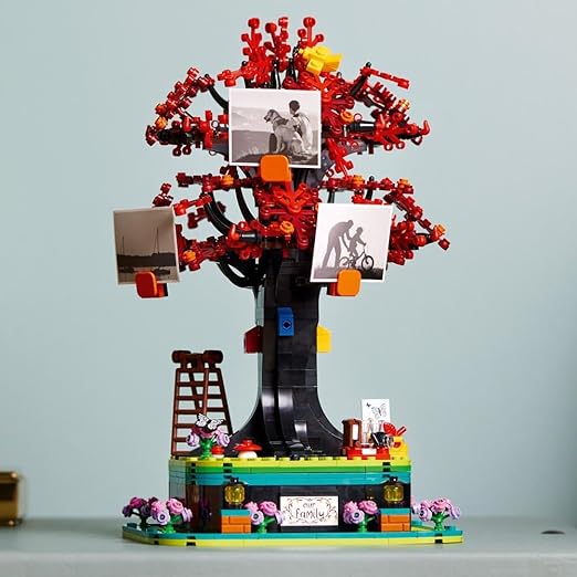 LEGO Ideas Family Tree Building Set for Adults, Home or Office Décor Model Kit with Photo Display Stand & Flower Elements, Creative Valentine's Day Gift for Women, Men, Her or Him, 21346