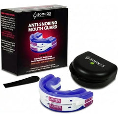 Somnos Anti Snore Mouthguard - Adjustable Sleep Mouth Guard for Snoring - Lightweight, Comfortable, and Effective for Reducing Snoring - Better Sleep Starts Here - Large Size