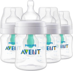 Philips AVENT Anti-colic Baby Bottle with AirFree Vent, 4 Oz, Pack of 4