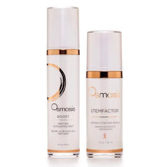 OSMOSIS Facial Mist and Serum Kit, Boost (2.7oz) Peptide Activating Hydrating Facial Mist with Hyaluronic Acid, STEMFACTOR (1oz) Facial Serum Stimulates Stem Cells
