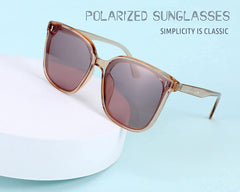 FEISEDY Women Oversized Vintage Polarized Sunglasses Square Cute Trendy Classic Simple Men B2758