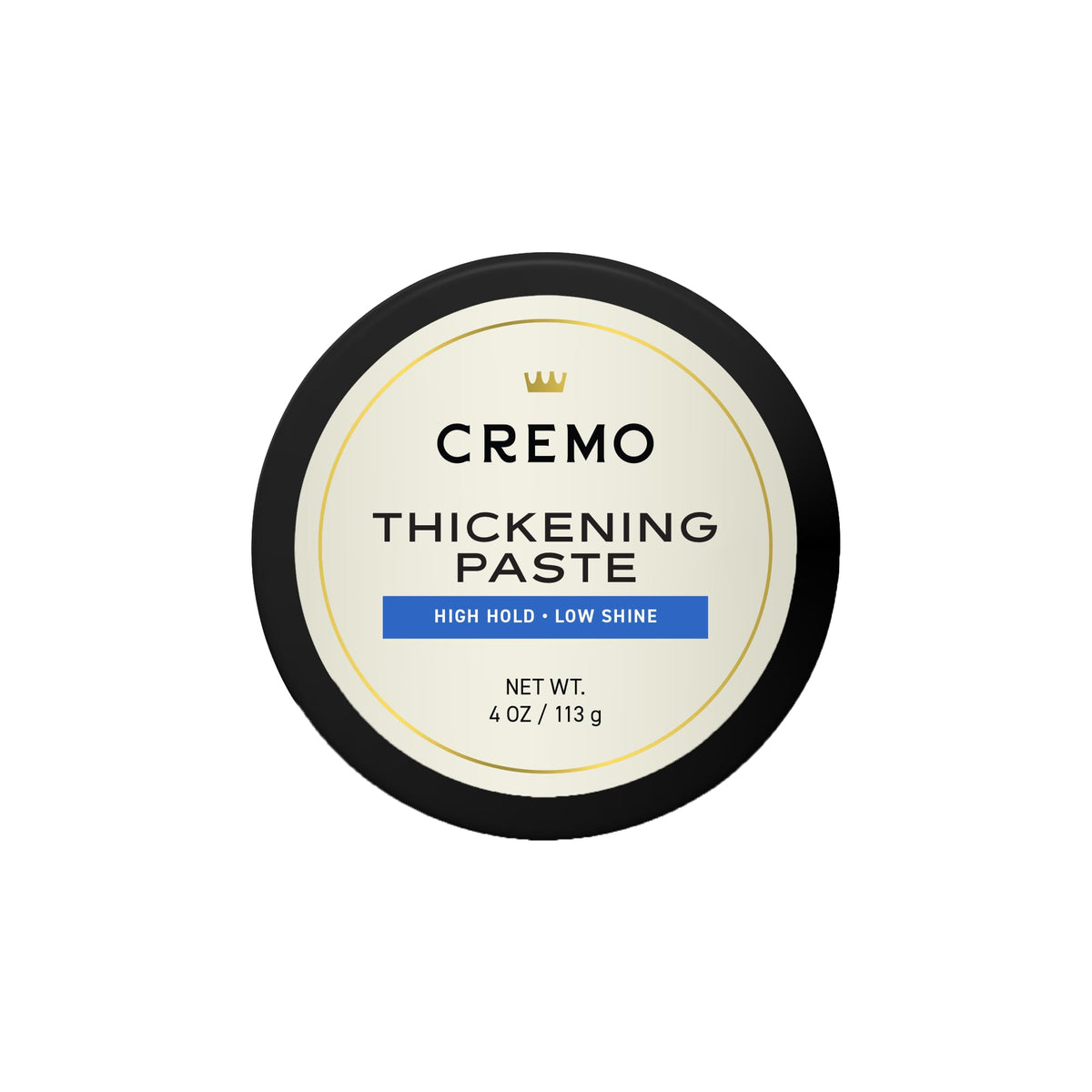Cremo Premium Barber Grade Hair Styling Thickening Paste, High Hold, Low Shine - 4 Oz