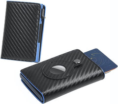 Fermido Air Tag Wallet for Men Anti-Lost Slim Leather Wallet with AirTag Holder RFID Credit Card Holder with Money Clip…