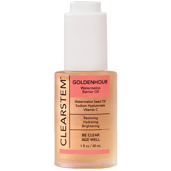 CLEARSTEM GOLDENHOUR Hydrating Facial Oil - Plumping & Hydrating Face Oil for Glowing and Radiant Skin