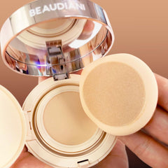 Beaudiani Mesh Tight up Cushion foundation 01 Light Beige, Cushion foundation Korea, Light foundation makeup for natural look, Matte foundation for oily skin, Sweat proof makeup, 24hour long lasting