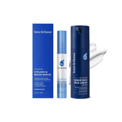 TEREZ & HONOR Advanced Eyelash Serum & 6-in-1 Face Cream for Men – Thicker Lashes, Defined Brows & Anti-Aging Skincare Made in Korea
