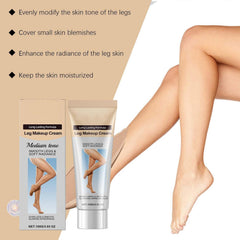 Leg Makeup Cream Waterproof, No Transfer Tattoo Cover Up&Scar Concealer, Long Lasting Body Foundation for Flawless Skin, Leg Varicose Vein Cover Up, Suitable All Skin Tones (Medium tone)