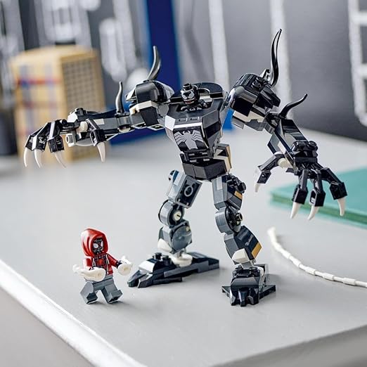 LEGO Marvel Venom Mech Armour vs. Miles Morales, Posable Spider-Man Toy Action Figure for Kids, Spidey Building Set with Minifigures, Super Hero Gifts for Boys and Girls Aged 6 Plus 76276