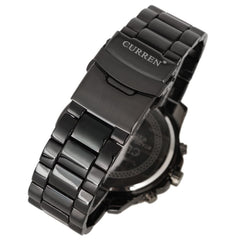 Curren Casual Watch For Men Analog Stainless Steel - 8056 - Black