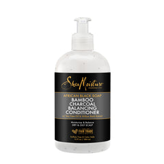 SHEA MOISTURE African Black Soap Bamboo Charcoal Balancing Conditioner, 13 Fluid Ounce