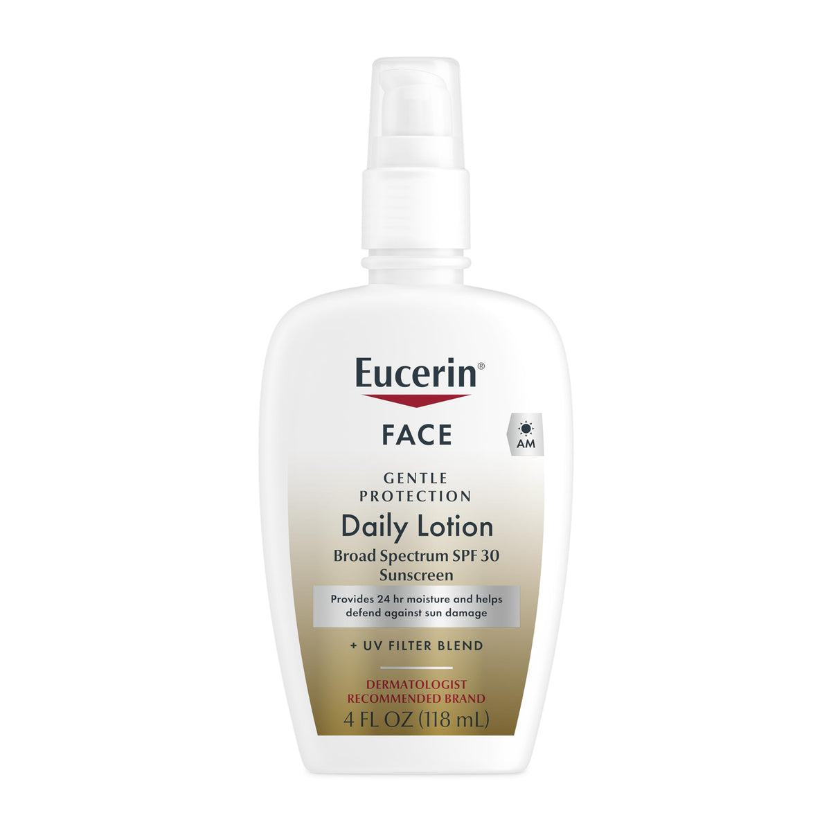 Eucerin Daily Protection Face Lotion - Broad Spectrum SPF 30 - Moisturizes and Protects Sensitive, Dry Skin - 4 fl. oz