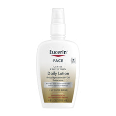 Eucerin Daily Protection Face Lotion - Broad Spectrum SPF 30 - Moisturizes and Protects Sensitive, Dry Skin - 4 fl. oz