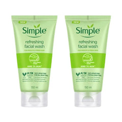 Simple refreshing facial gel wash 150 ml (pack of 2)