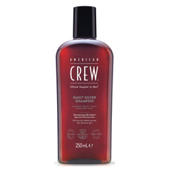 American Crew Daily Silver Shampoo for Men's, Naturally Derived, Vegan Formula, 8.4 Fl Oz /250ml