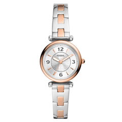 Fossil Women's Carlie Three-Hand, Stainless Steel Watch with a 28mm case size