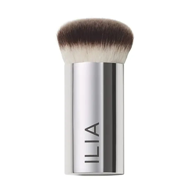 ILIA Perfecting Buff Brush Versatile Brush For Cream or Liquid Products Made with Aluminum + Soft, Vegan Bristles Smooth Finish Expertly Crafted Non Toxic