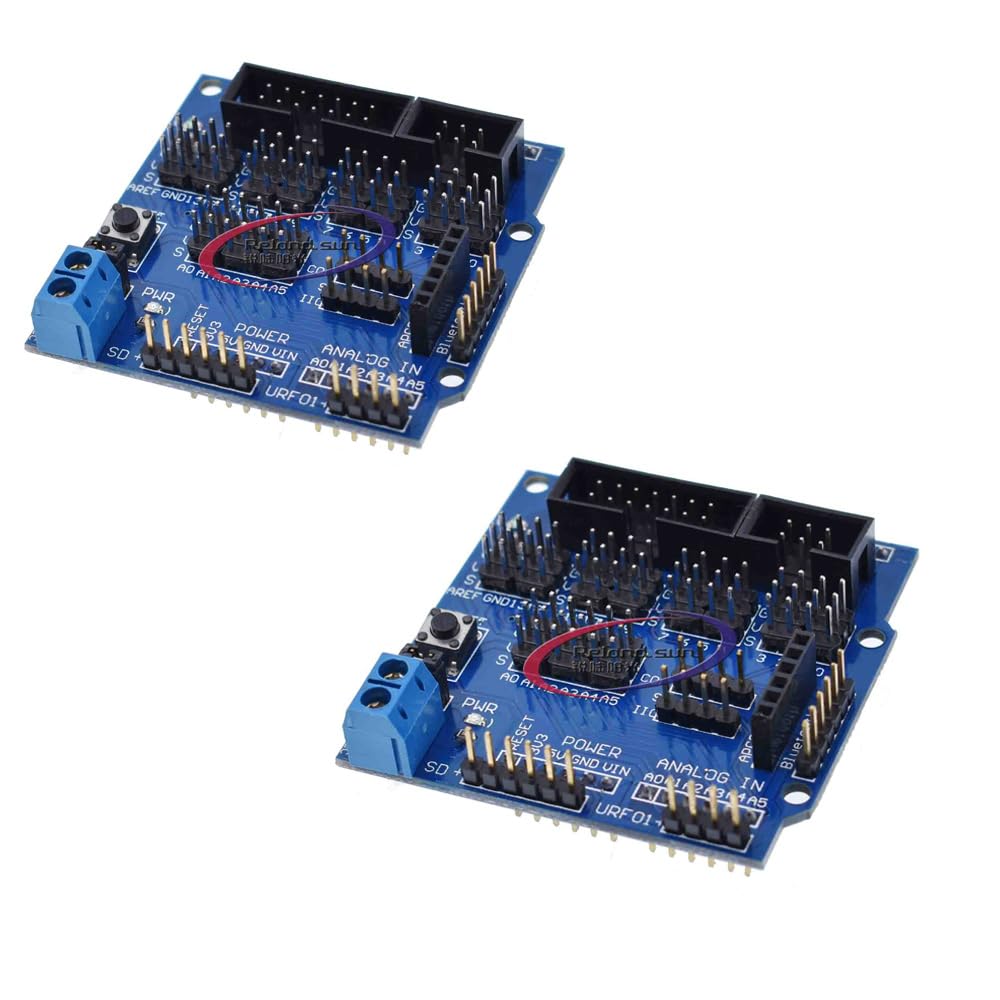 Reland Sun 2PCS Sensor Shield V5.0 Expansion Board Electronic Building Blocks Robot Accessories