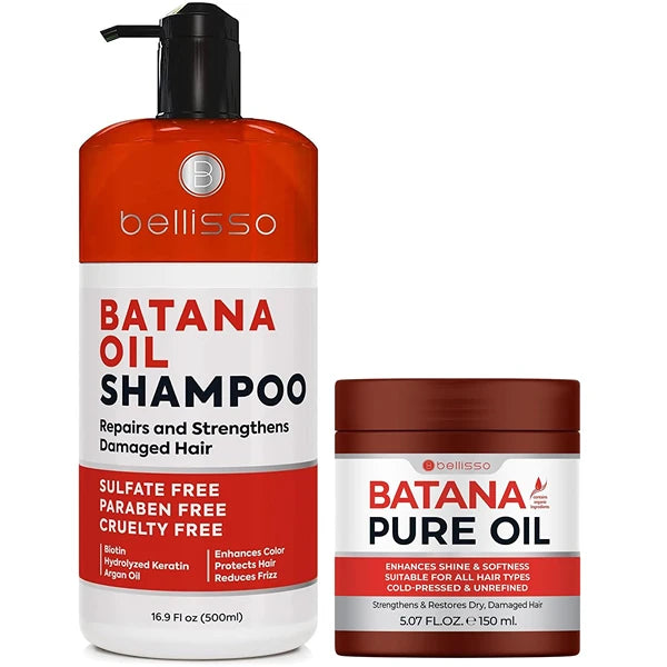BELLISSO Batana Oil Shampoo & Batana Oil Deep Hydration and Moisture Hair Mask