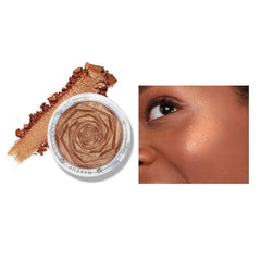 NLLNT Rose Highlight Powder Glow Bronzer Highlighter Brightening Blush Contour Illuminator Metallic Shimmer