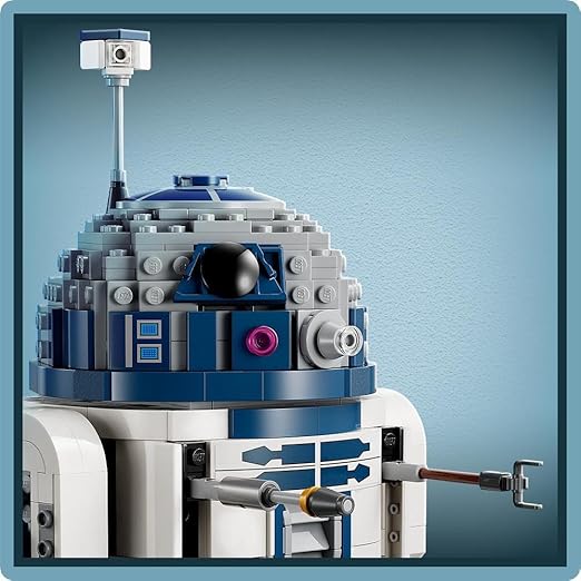 LEGO Star Wars R2-D2 Model Set, Buildable Toy Droid Figure for 10 Plus Year Old Kids, Boys & Girls, with 25th Anniversary Darth Malek Minifigure and Decoration Plaque, Memorabilia Gift Idea 75379