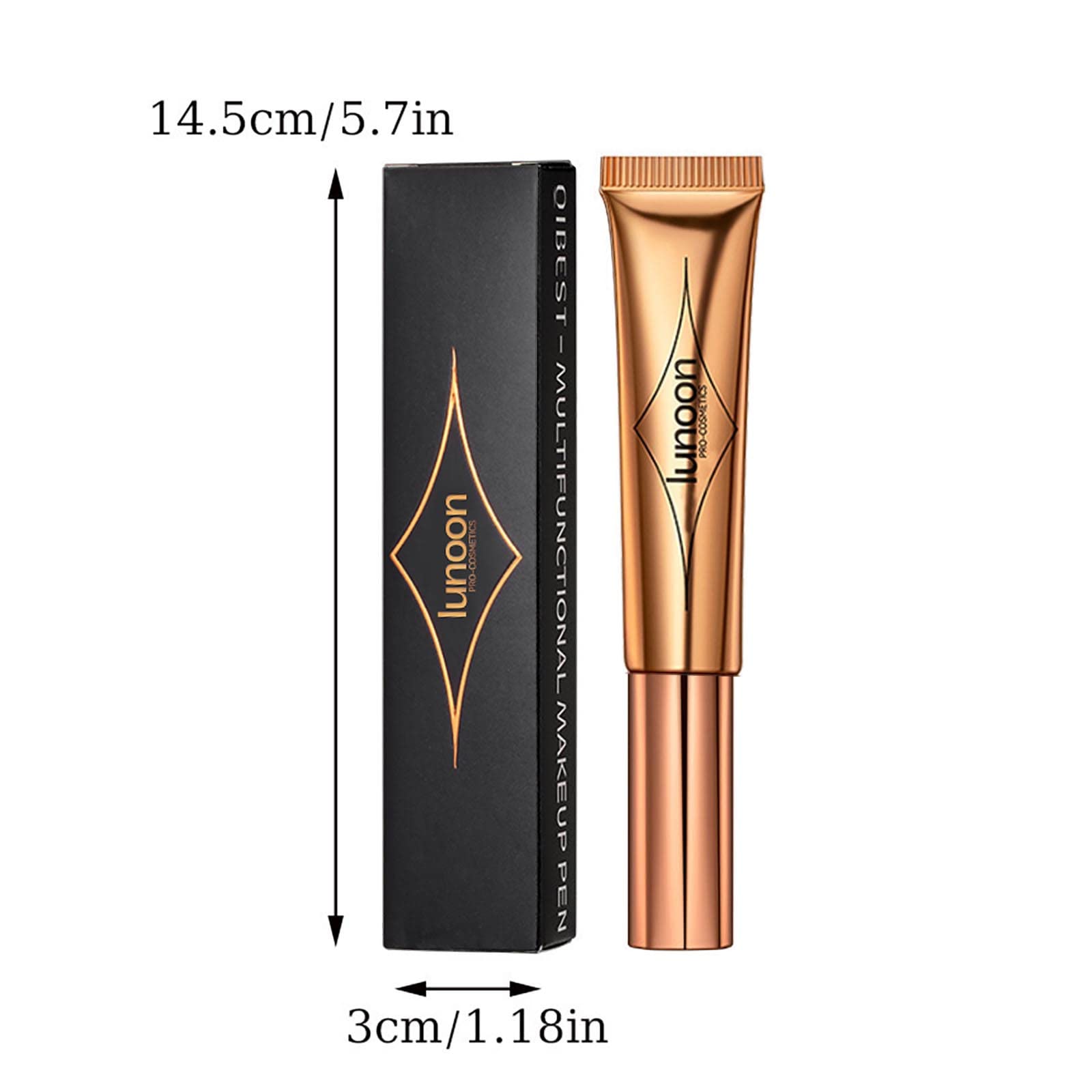 Liquid Contour Beauty Wand, Highlighter and Bronzer Stick with Cushion Applicator, Long Lasting Natural Shimmer Smooth Silky Cream Face Highlighter Bronzer Stick Makeup (#06)