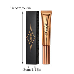 Liquid Contour Beauty Wand, Highlighter and Bronzer Stick with Cushion Applicator, Long Lasting Natural Shimmer Smooth Silky Cream Face Highlighter Bronzer Stick Makeup (#01)