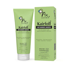 Fixderma Kairfoll Anti Dandruff Shampoo for Oily Sensitive Scalp Prone to Dandruff & Folliculitis | Anti Dandruff Shampoo for Women & Men | Salicylic Acid for Hair Fall | Sulphate Free Shampoo - 100m