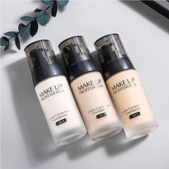 BB Cream Foundation Bare Makeup Concealer Light/Medium Skintones for Face Moisturizer Cover Up Skin Flaw Isolation Dust UV(Ivory)