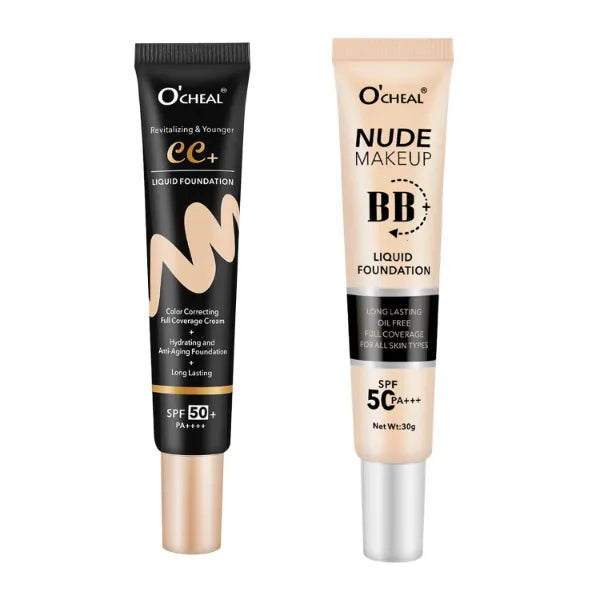 O'CHEAL Nature BB Cream with SPF 50+ and Nature CC Cream with SPF 50+