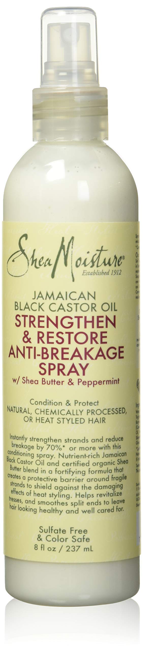 Shea Moisture Jamaican Black Castor Oil Strengthen and Restore Anti-Breakage Spray, 231 ml