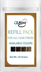Osking Hair Loss Concelor Refill Pack For All Karetin Protein Hair Fibers (25 grams) (Dark Brown)