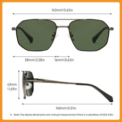 Cyxus Sunglasses for Men Women Classic Polarized Sunglasses UV400 Protection Anti Glare for Driving Outdoor