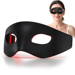 mhpoycd Red Infrared Light Therapy for Eyes, Under Eye 630nm + 850nm LED Eyes Mask for Reduce Dark Circles and Wrinkles, Rechargeable Skin Care Device Eye Recovery