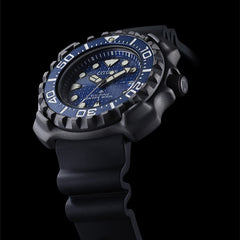 Citizen Men's Analogue Eco-Drive Watch with a Rubber Band Promaster Marine