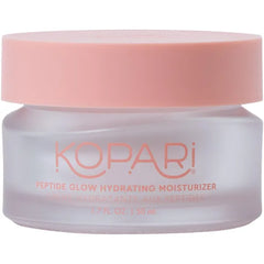 Kopari Peptide Glow Hydrating Moisturizer Face Cream | Hyaluronic Acid, Vegan Coconut Lightweight Cream for Everyday Use, Smooth Skin, Combats Fine Lines and Wrinkles | Cruelty-Free 1.7 oz