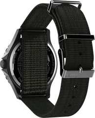 Timex Men's Analogue Quartz Watch with Fabric Strap TW2T75500, Green, strap