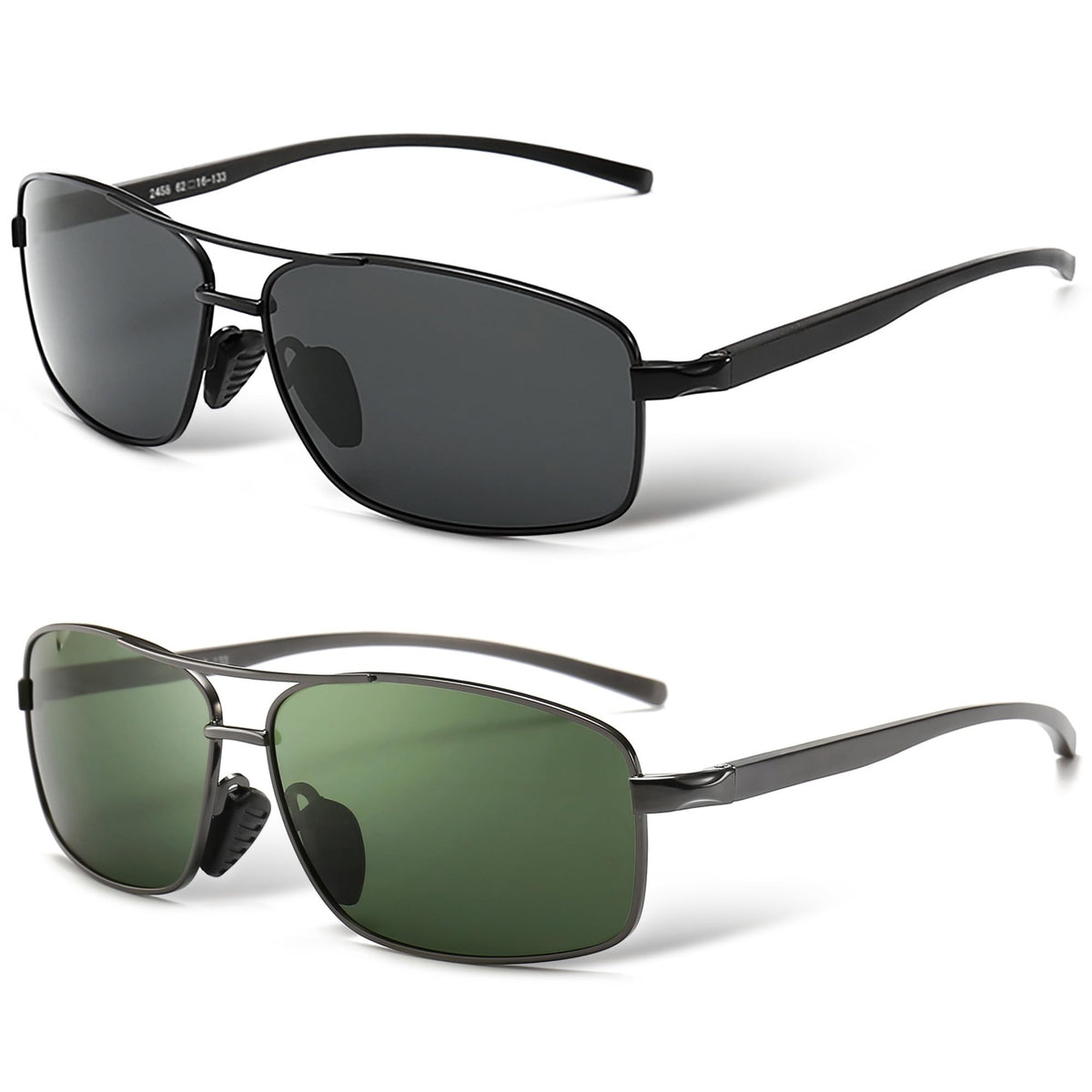SUNGAIT Ultra Lightweight Rectangular Polarized Sunglasses UV400 Protection