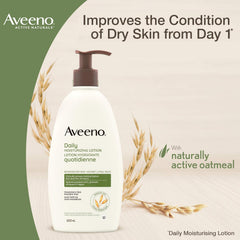 Aveeno active naturals Daily Moisturizing Lotion, moisturizes for 24h, 2 x 600 ml