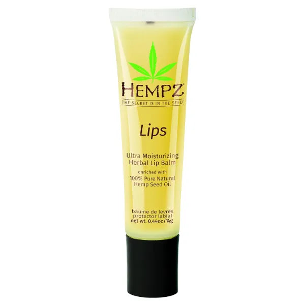 Hempz Herbal Ultra Moisturizing Lip Balm - Lip Treatment for Dry Cracked Lips, Provides Hydration and Nourishment for Men and Women - Premium, 100% Pure Natural Hemp Seed Oil  0.44 oz