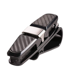 Sulfar Glasses Holders for Car Sun Visor, Sunglasses Eyeglasses Mount with Ticket Card Clip - Black