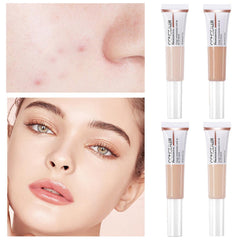 Concealer Foundation, Full Coverage Conceale - for Dark Circles, Fine Lines, Acne Marks, Repairing Nourishing Brightening, Natural Coverage, Oil-free 4 Color Tube Liquid Makeup, 15ml, 33.6 grams