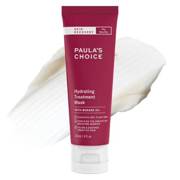 Paula's Choice SKIN RECOVERY Hydrating Treatment Face Mask, Overnight Face Mask Cream with Primrose Oils, Vitamin C, A, E, & Hylauronic Acid, Hydrate, Smooths, Calming, 4oz