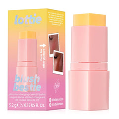 Lottie LONDON PH Blush Bestie - Lip and Cheek stick duo, yellow to pink blush - 5.2g