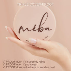 MIBA Nano Fit Proof Cushion. Extreme Thin Cover Layer. 12H Power Long Lasting Cover.Air-Wear Breathing Base.VEGAN. 20g / 0.7 oz (N21 Light Beige)