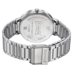 Sonata Busy Bees Analog Silver Dial Women's Watch-NL8141SM04/NP8141SM04