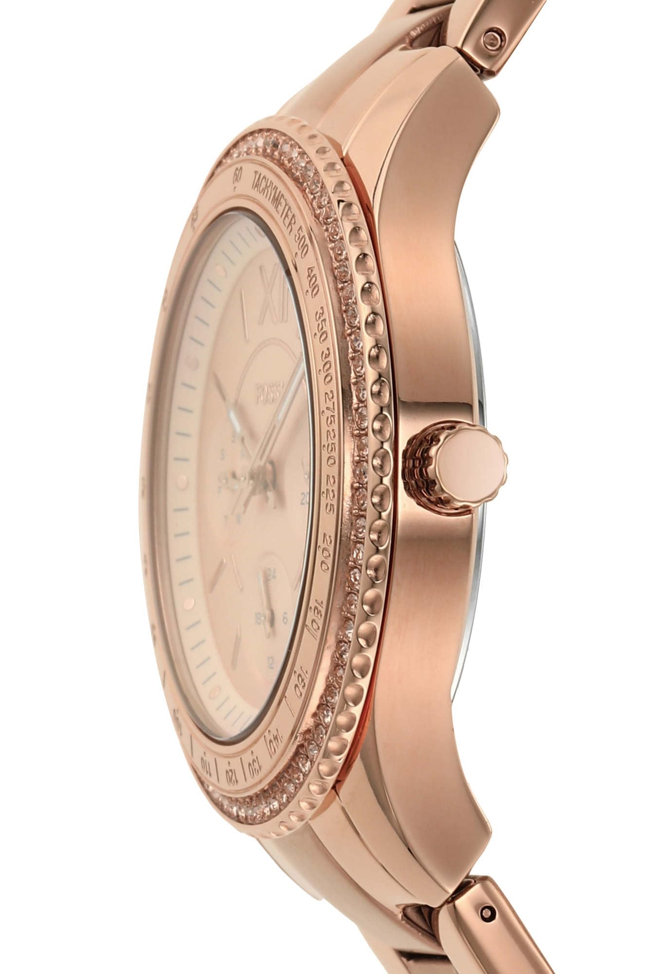 Fossil Stella Sport Analog Rose Gold Dial Women s Watch ES5106 Discount Store