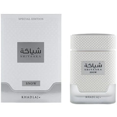KHADLAJ PERFUMES Shiyaaka Snow – Citrusy, Woody, Spicy, Aromatic – Eau de Parfum Spray Long-Lasting Fragrance for Men, 3.4 Ounce / 100 ml